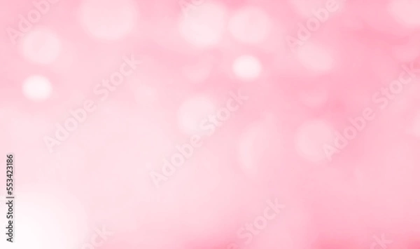 Fototapeta Abstract glitter background with soft bokeh in light magenta tones