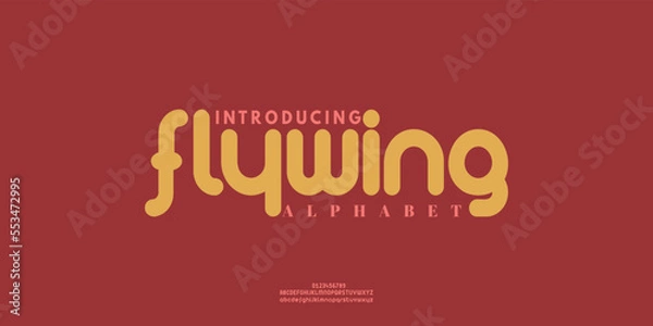 Fototapeta Modern Bold Font. Regular Italic Number Typography urban style alphabet fonts for fashion, sport, technology, digital, movie, logo design, vector illustration