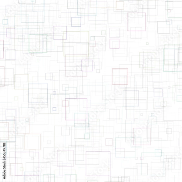 Obraz Abstract Technical Geometric Square Background