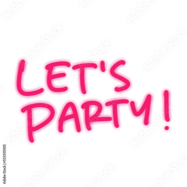 Obraz Lets Party Neon