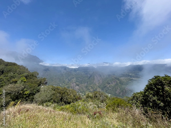 Fototapeta Vue du Trou de fer à La Réunion