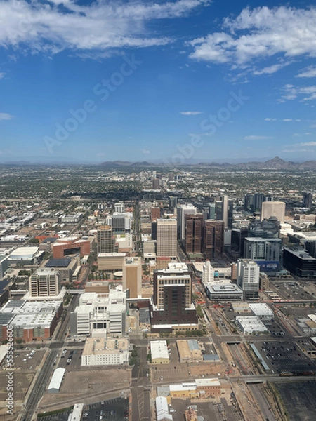 Fototapeta Vue aérienne de Phoenix
