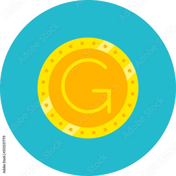 Obraz Haiti Multicolor Circle Flat Icon