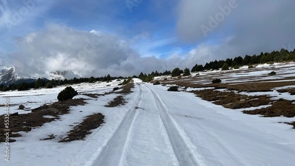 Obraz Snow road 01