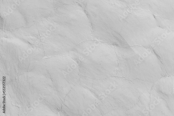 Fototapeta Light gray white paint on the stone surface wall texture abstract background