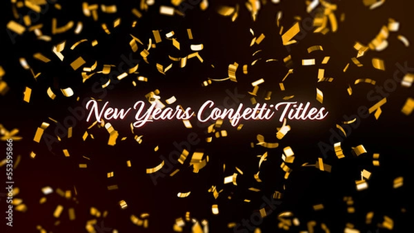 Obraz Fajne tytuły konfetti noworo
