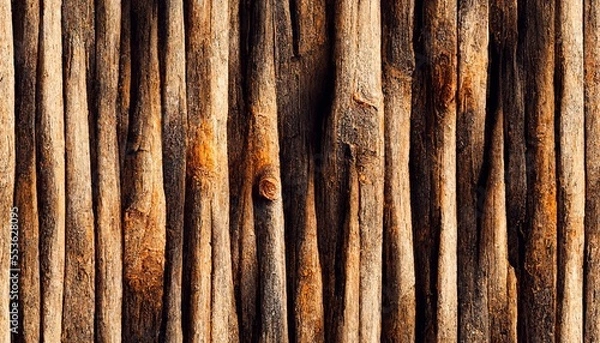 Fototapeta Pine wood texture background, Generative AI