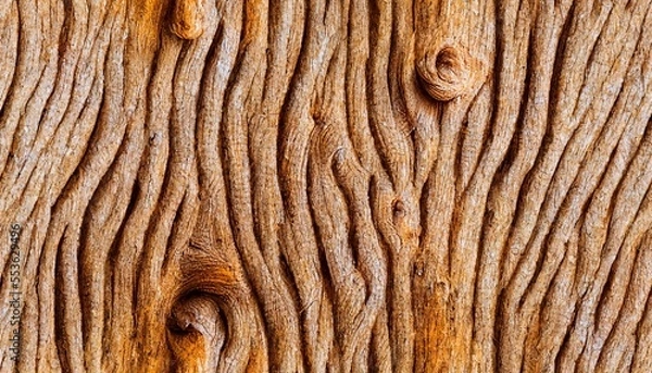 Obraz Pine wood texture background, Generative AI