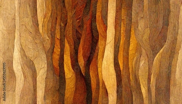 Obraz Maple wood texture background, Generative AI