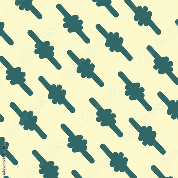 Fototapeta repeated rope ties simple flat pattern design. well use as wallpaper or decoration