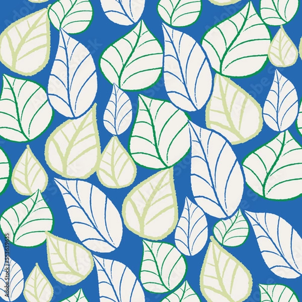 Obraz Vector Blue background pattern with multi-colored