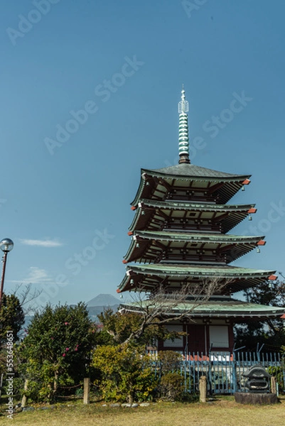 Obraz 富士山と五重塔