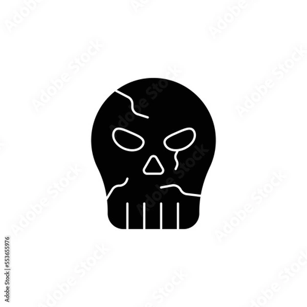 Fototapeta the skull icon is suitable for your web, apk or project with a medieval theme