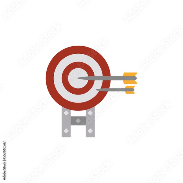 Fototapeta the archery target icon is suitable for your web, apk or project with a medieval theme