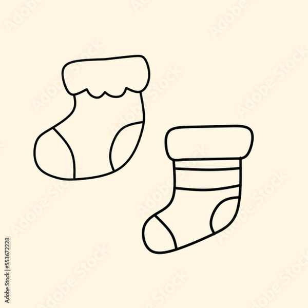 Obraz Socks icon set
