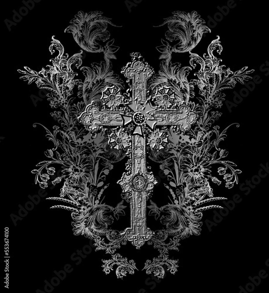 Fototapeta Abstract design print on plain base 