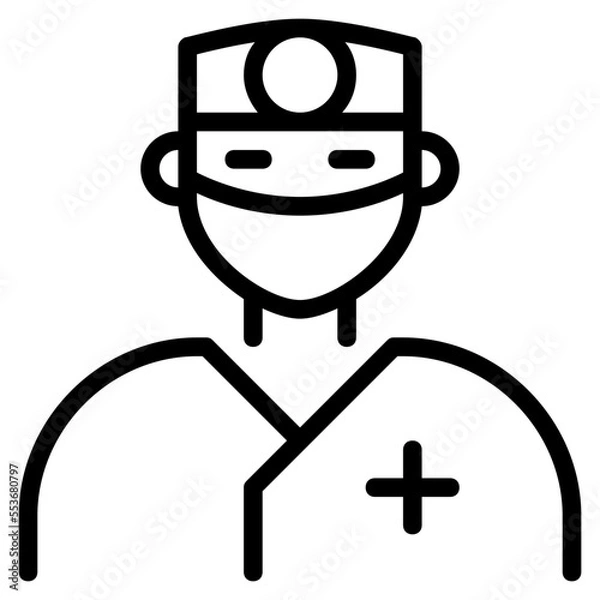 Obraz surgeon outline icon