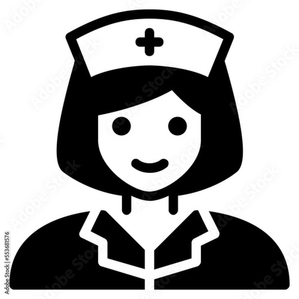 Obraz nurse glyph icon