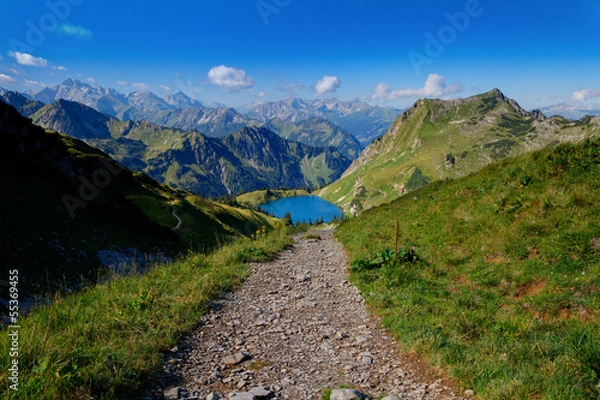 Obraz Weg zum Bergsee