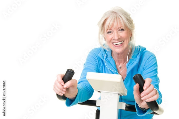 Obraz Seniorin beim Finesstraining