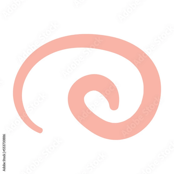 Fototapeta Pink brushstroke line, decorative element