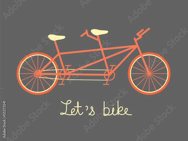 Obraz tandem bike