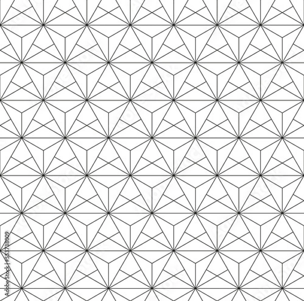 Fototapeta Seamless light ornament in arabian style. Geometric abstract light background. Pattern for wallpapers and backgrounds