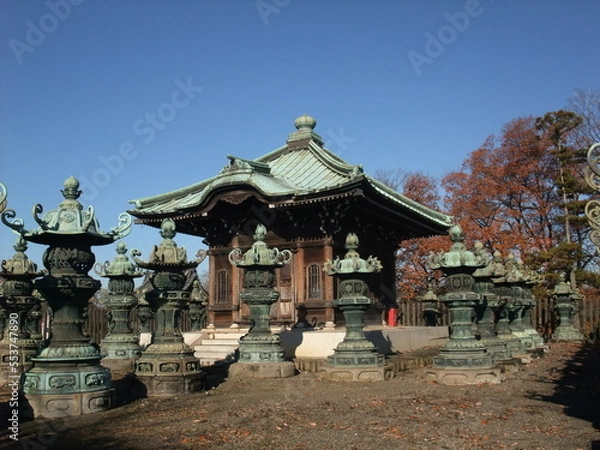Obraz 不動寺　羅漢堂(旧井上馨邸のお堂)　埼玉県　所沢市