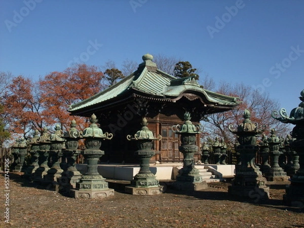 Obraz 不動寺　羅漢堂(旧井上馨邸のお堂)　埼玉県　所沢市
