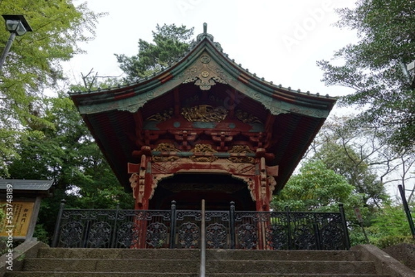 Obraz 不動寺　江戸幕府2代将軍徳川秀忠(台徳院)霊廟の御成門(旧増上寺)　埼玉県　所沢市