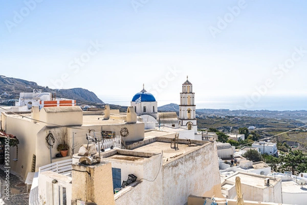 Obraz Greece, Santorini, Pyrgos