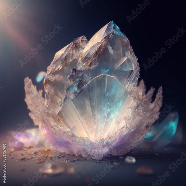Obraz 透明なクリスタル　Generative AI
