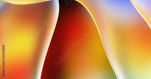 Fototapeta Abstract background. Fluid color gradient waves, with dynamic motion. Neon colorful abstract design of light waves. Illustration For Wallpaper, Banner, Background, Card, Book Illustration, website.