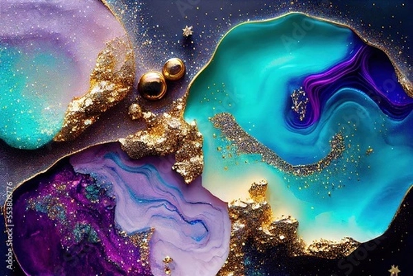 Obraz galaxy marble abstract texture wallpaper, background