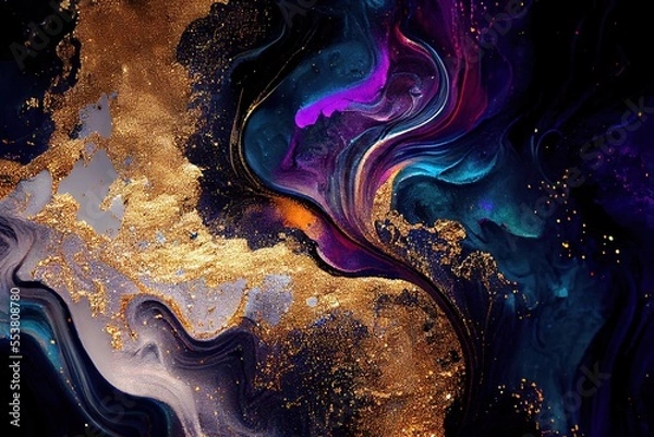 Obraz galaxy marble abstract texture wallpaper, background