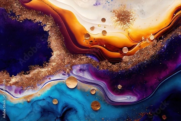 Obraz galaxy marble abstract texture wallpaper, background