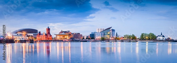 Fototapeta Cardiff Bay Cityscape