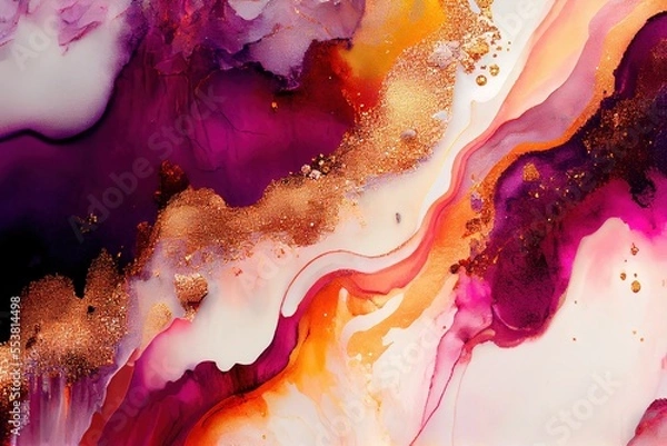 Obraz marble liquid rock abstract, wallpaper, background, 