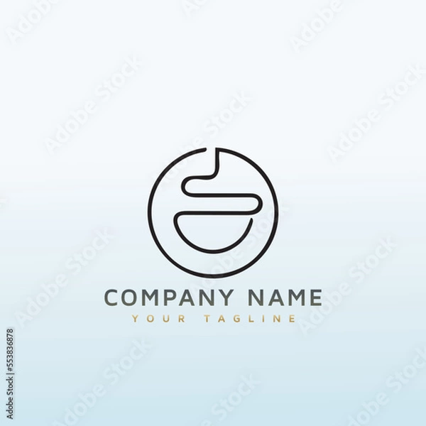 Obraz coffee vector logo design idea