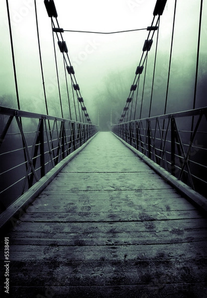 Obraz Footbridge over river Tweed