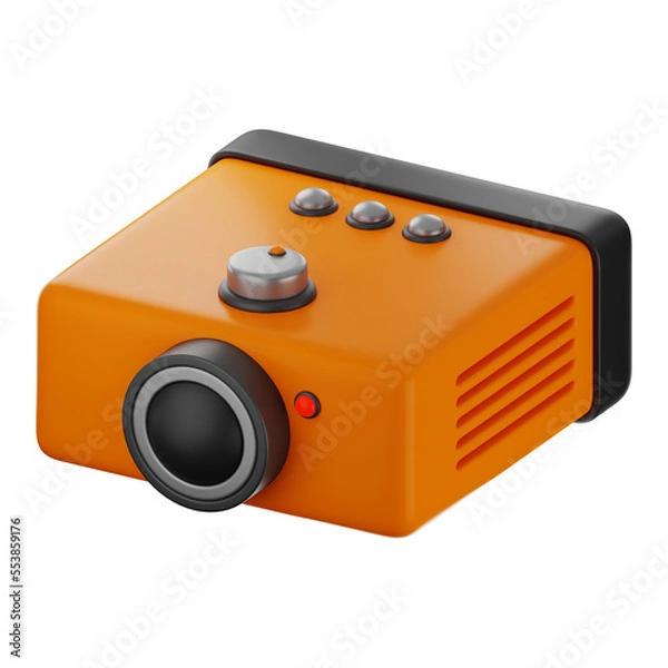 Obraz Premium technology projector icon 3d rendering on isolated background