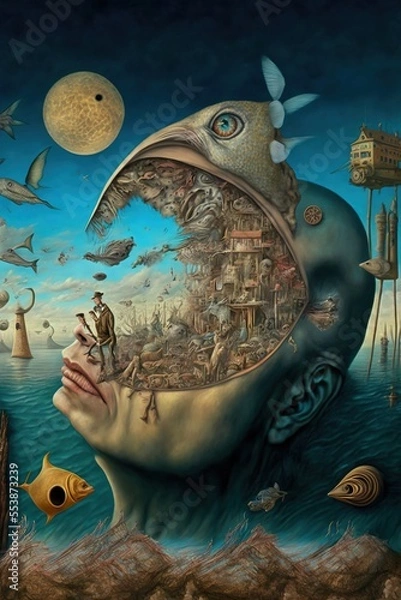 Fototapeta Abstract Surrealism  generative ai