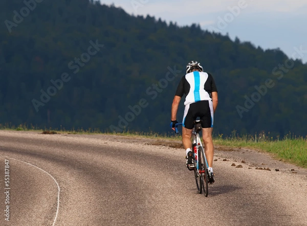 Obraz cycliste en montée