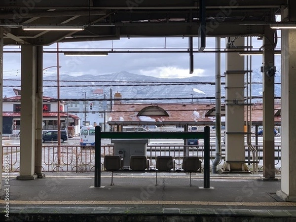 Obraz bench in the city