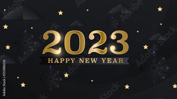 Obraz Happy new year 2023 background