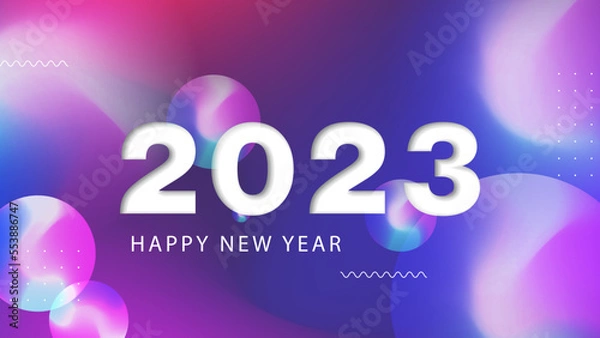 Obraz Happy new year 2023 background