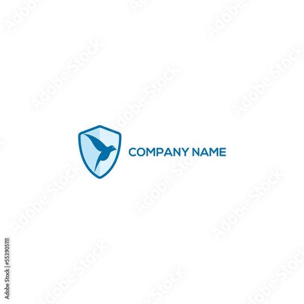 Fototapeta Walnuts Bird Simple Logo Design Template Ideas