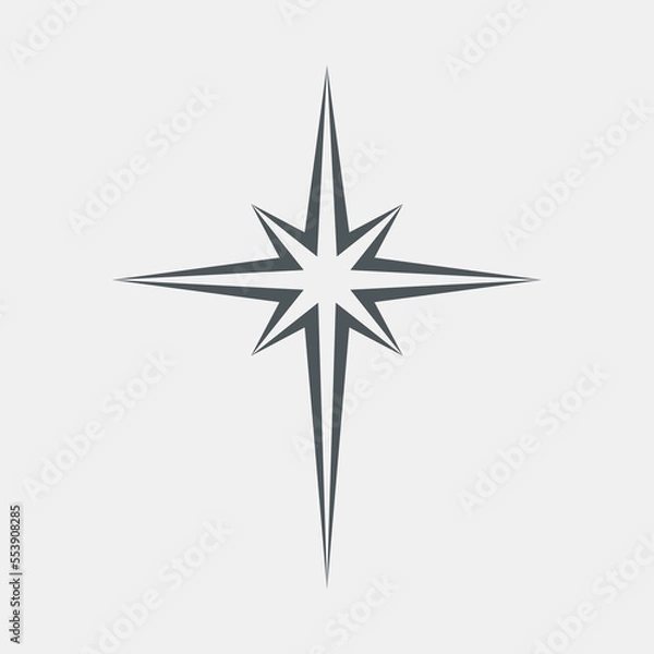 Obraz Star north quality vector illustration cut