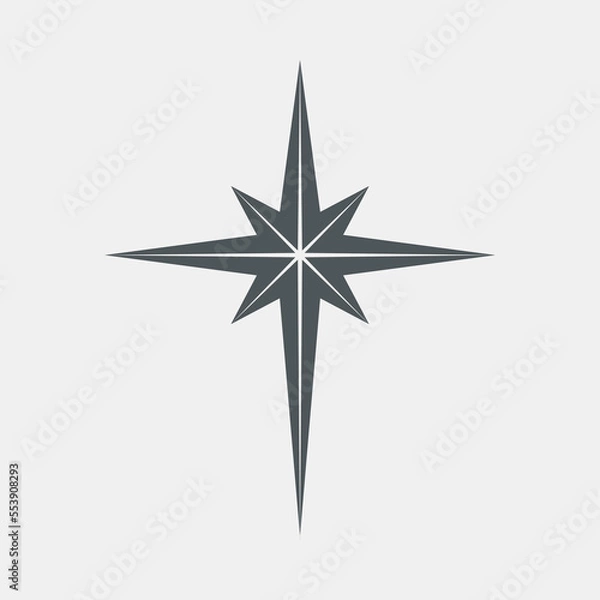 Obraz Star north quality vector illustration cut