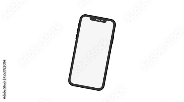 Fototapeta phone with blank screen